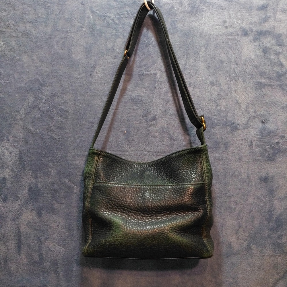 Vtg Coach Sonoma 4924 Ivy Dark Green Leather Shoulder Crossbody Bag Well Loved